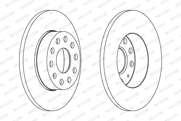 Brake Disc - DDF1276C FERODO