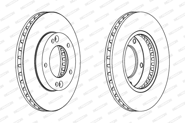 Brake Disc - DDF1290C FERODO