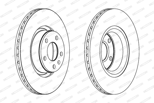 Brake Disc - DDF1291C FERODO