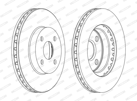 Brake Disc - DDF1309C FERODO