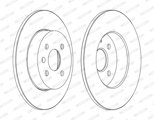 Brake Disc - DDF1313C FERODO