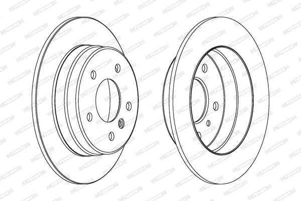 Brake Disc - DDF1362C FERODO