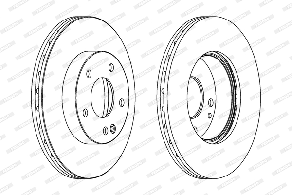 Brake Disc - DDF1363C FERODO