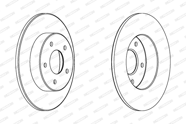 Brake Disc - DDF1383 FERODO