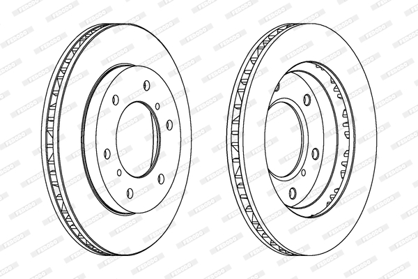 Brake Disc - DDF1384 FERODO
