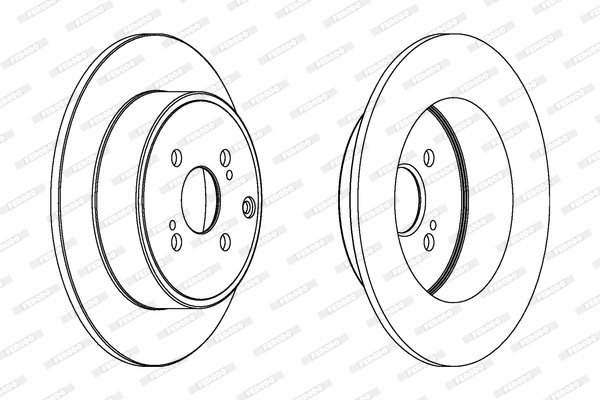 Brake Disc - DDF1421 FERODO