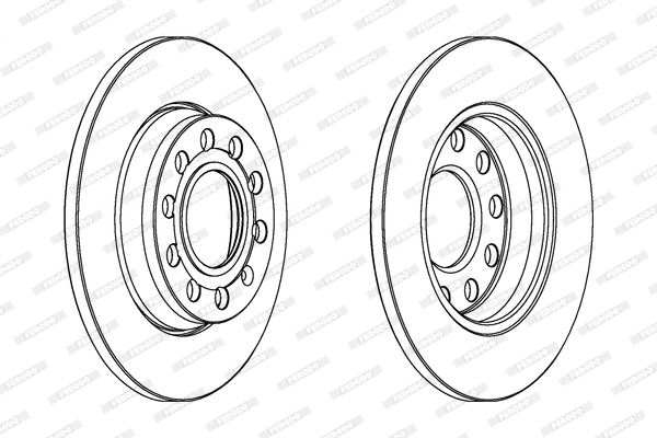 Brake Disc - DDF1425C FERODO