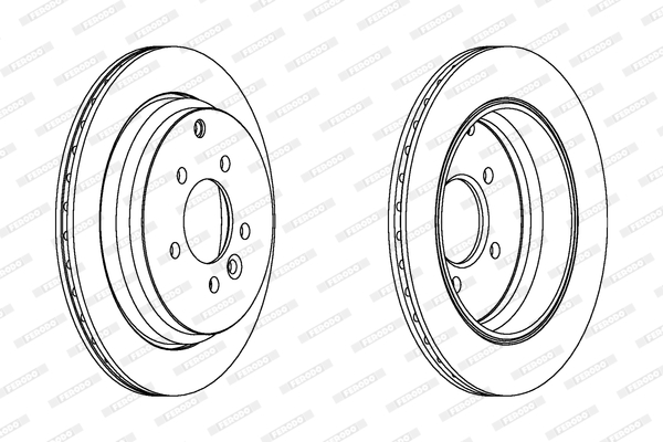 Brake Disc - DDF1431 FERODO