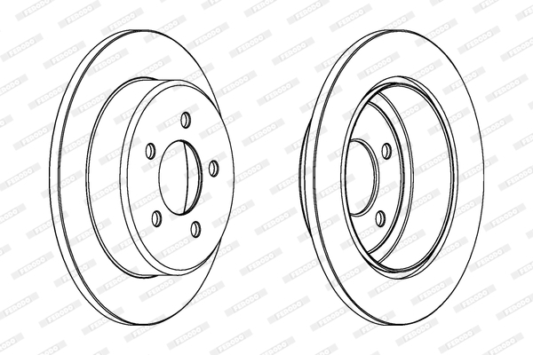 Brake Disc - DDF1492 FERODO