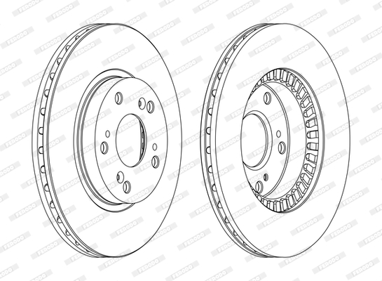 Brake Disc - DDF1496C FERODO