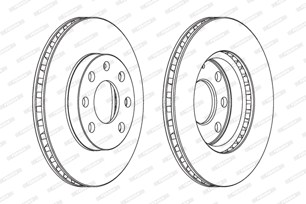 Brake Disc - DDF151 FERODO