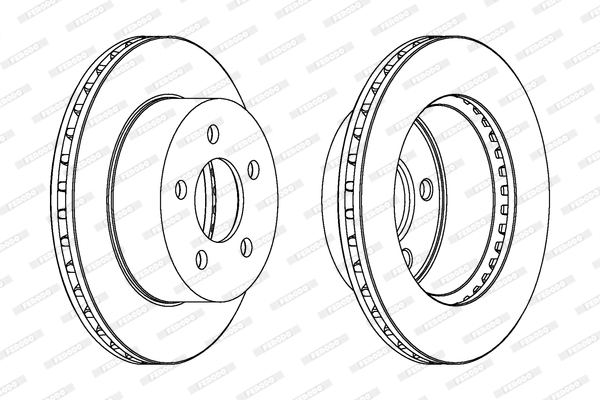 Brake Disc - DDF1525 FERODO