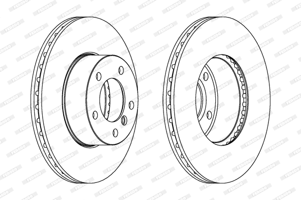 Brake Disc - DDF1536C FERODO