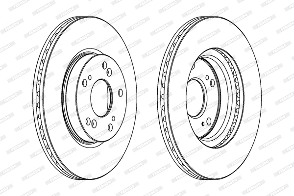 Brake Disc - DDF1539 FERODO