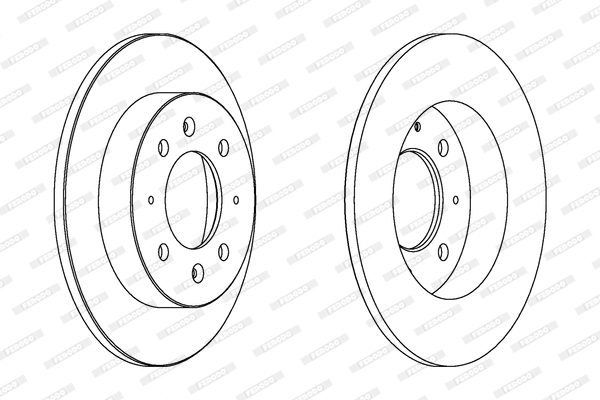 Brake Disc - DDF1541 FERODO