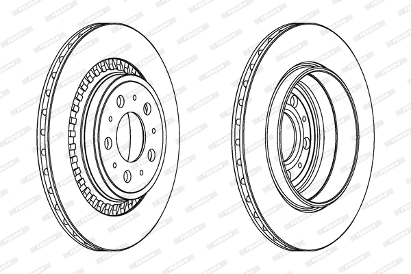 Brake Disc - DDF1551C FERODO