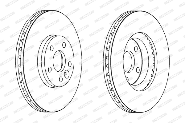 Brake Disc - DDF1567C FERODO