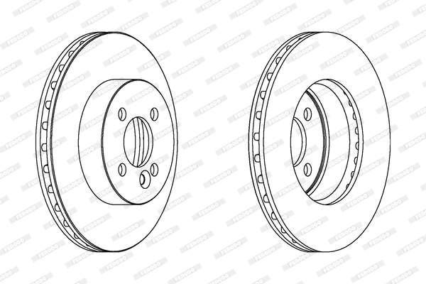 Brake Disc - DDF1617C FERODO