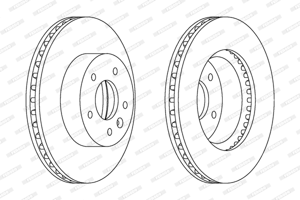 Brake Disc - DDF1625C FERODO