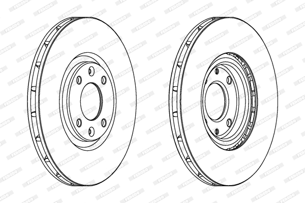 Brake Disc - DDF1676C FERODO