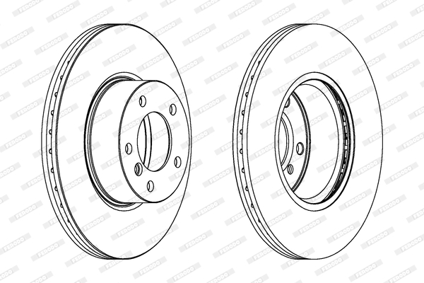 Brake Disc - DDF1717C FERODO