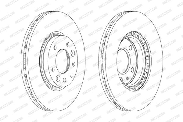 Brake Disc - DDF1739C FERODO
