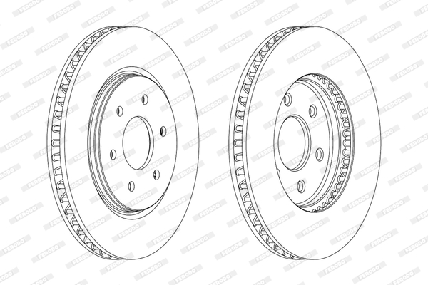 Brake Disc - DDF1761C FERODO