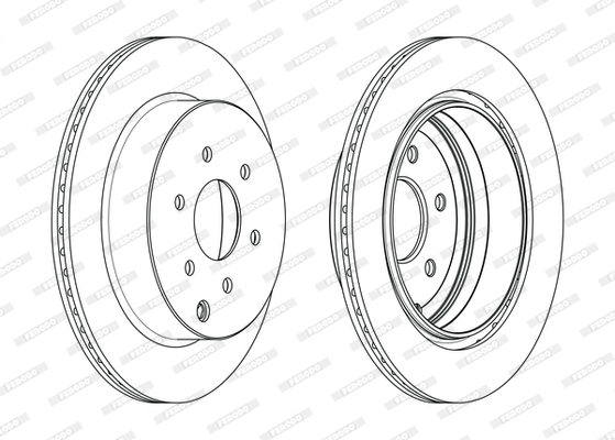 Brake Disc - DDF1785C FERODO