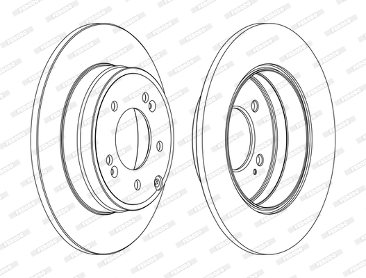 Brake Disc - DDF1787C FERODO