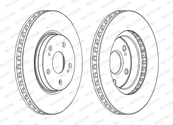 Brake Disc - DDF1814C FERODO