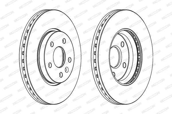 Brake Disc - DDF1869C FERODO