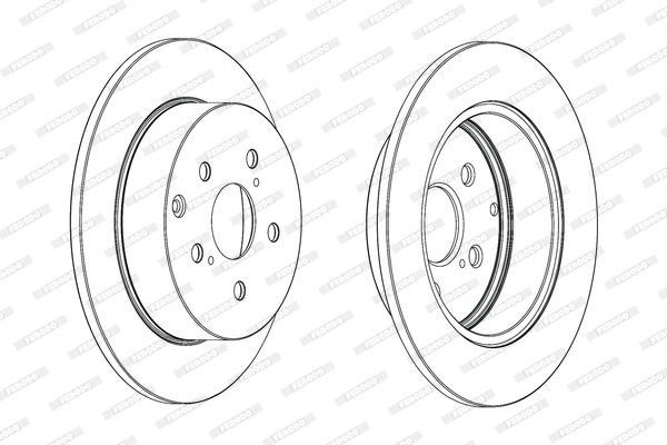 Brake Disc - DDF1881C FERODO