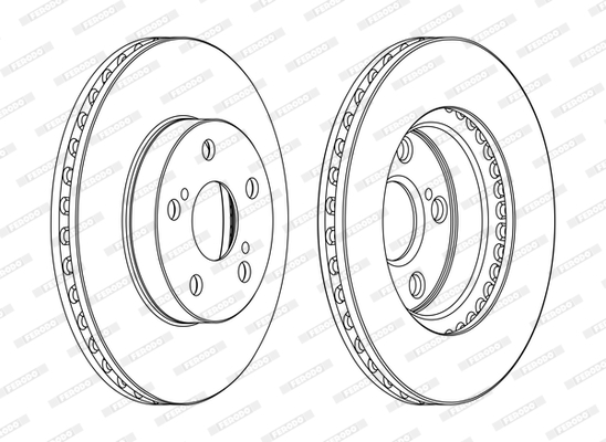 Brake Disc - DDF1886C FERODO
