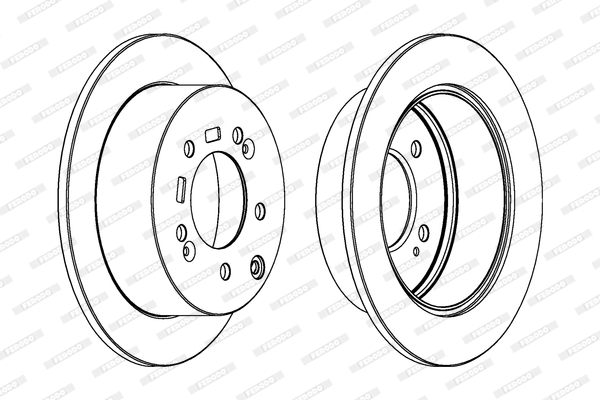 Brake Disc - DDF1945 FERODO