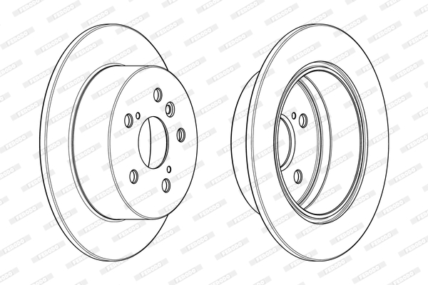 Brake Disc - DDF1980C FERODO