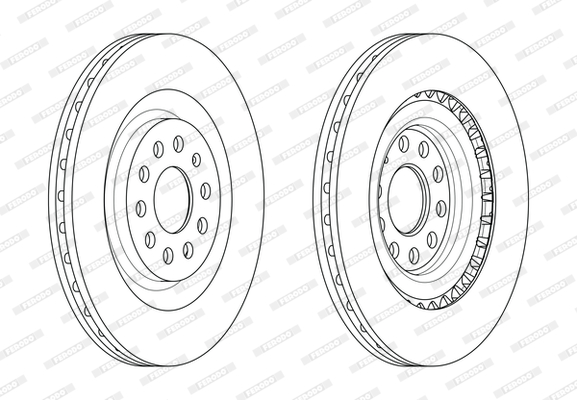 Brake Disc - DDF1985C FERODO