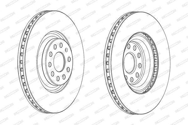 Brake Disc - DDF2000C FERODO