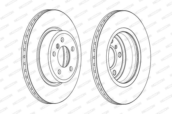 Brake Disc - DDF2039C FERODO