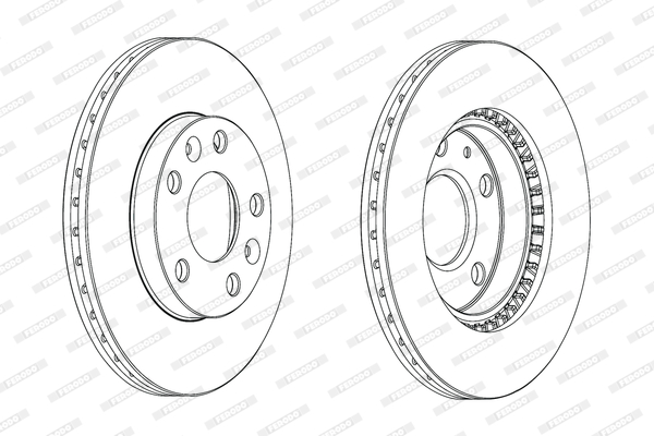 Brake Disc - DDF2078C FERODO