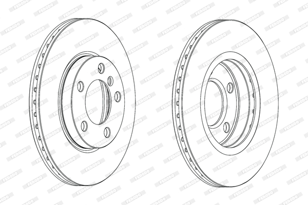 Brake Disc - DDF2122C FERODO