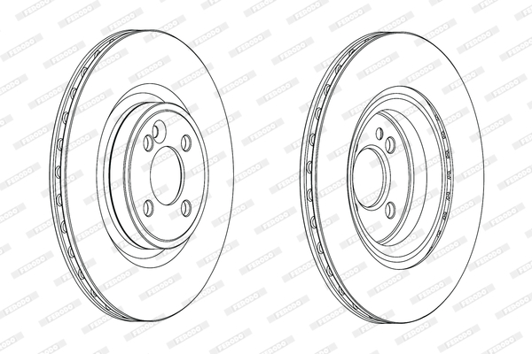 Brake Disc - DDF2127C FERODO