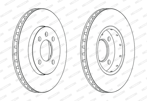 Brake Disc - DDF2184C FERODO
