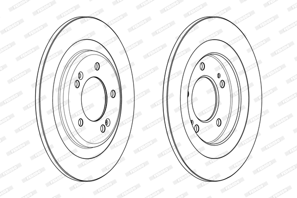 Brake Disc - DDF2200C FERODO