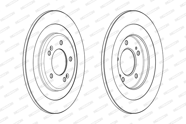 Brake Disc - DDF2201C FERODO