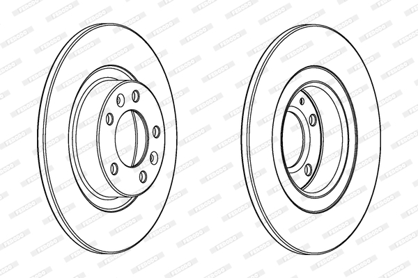 Brake Disc - DDF2297C FERODO