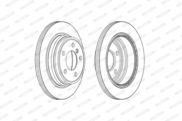Brake Disc - DDF2313C FERODO