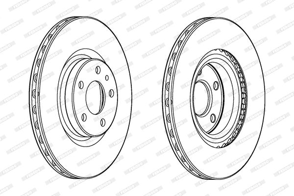 Brake Disc - DDF2329C FERODO
