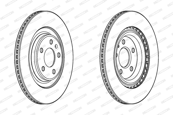 Brake Disc - DDF2383C FERODO