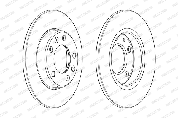 Brake Disc - DDF2406C FERODO