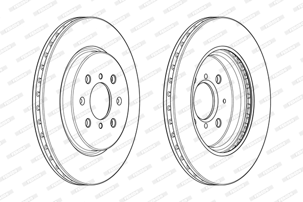 Brake Disc - DDF2410C FERODO